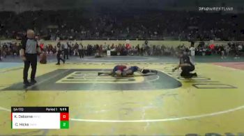 5A-170 lbs Quarterfinal - Cory Hicks, Durant vs Kaden Osborne, Pryor