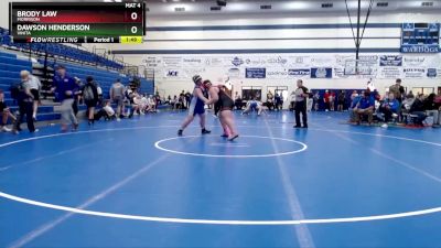 285 lbs Champ. Round 1 - Dawson Henderson, Vinita vs Brody Law, Morrison