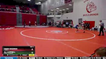 120 lbs Semifinal - Owen Segorski, Lowell vs Eli Campbell, Legacy Academy