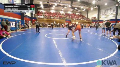 170 lbs Rr Rnd 2 - JORDAN MCKINNEY, Team Tulsa Wrestling Club vs Hayden Justice, Tahlequah Wrestling Club