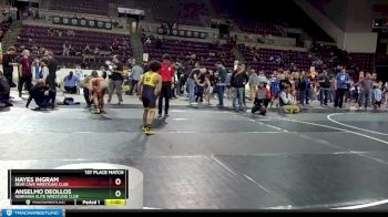 86 lbs 1st Place Match - Hayes Ingram, Bear Cave Wrestling Club vs Anselmo DeOllos, Nebraska Elite Wrestling Club