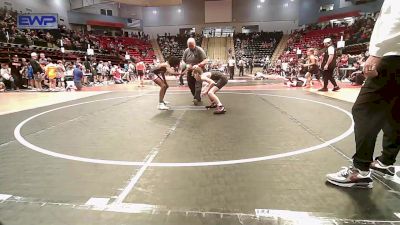 86-92 lbs Semifinal - Jeremiah Andrews, Team Tulsa Wrestling Club vs EJ Turner, HURRICANE WRESTLING ACADEMY