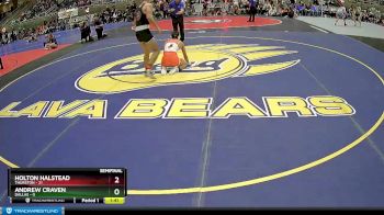 140 lbs Semis & 1st Wrestleback (8 Team) - Andrew Craven, Dallas vs Holton Halstead, Thurston