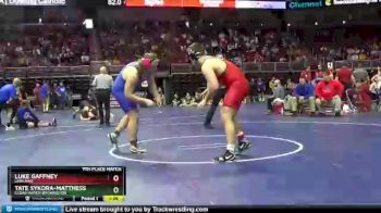 3A-285 lbs 7th Place Match - Luke Gaffney, Linn-Mar vs Tate Sykora-Matthess, Cedar Rapids Washington