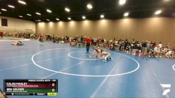 106 lbs Semifinal - Calan Manley, Team Grind House Wrestling Club vs Ben Gruner, Scots Wrestling Club