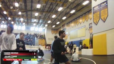 195 Blue Quarterfinal - Julian Conde, Miami Palmetto vs Kason Nichols, Buchholz