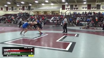 150 lbs Cons. Round 1 - Gable Underbakke, West Liberty vs Xander Peterson, Denver