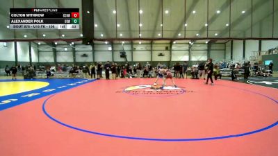 U16 FK - 106 lbs 2nd Place Match - Alexander Polk, UP Outlaw WC vs Colton Withrow, CNWC Concede Nothing Wrestling Club