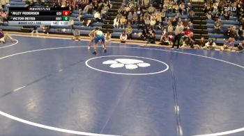 106 lbs 1st Place Match - Riley Pedersen, Grand Island vs Victor Reyes, Kearney