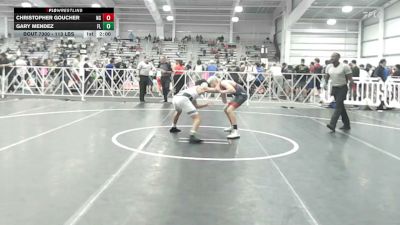 113 lbs Round Of 32 - Christopher Goucher, NC vs Gary Mendez, FL
