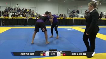 Cosme Da Silva Lima vs Jérémy Yann Simon 2026 Pan IBJJF Jiu-Jitsu No-Gi Championship