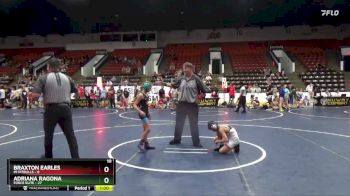 65 lbs Round 3 (6 Team) - Adriana Ragona, Force Elite vs Braxton Earles, Mi Pitbulls