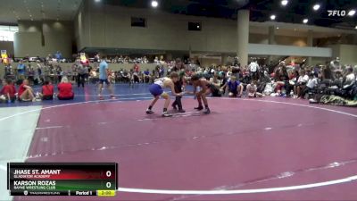 110 lbs Cons. Round 1 - Karson Rozas, Rayne Wrestling Club vs Jhase St. Amant, Gladiator Academy