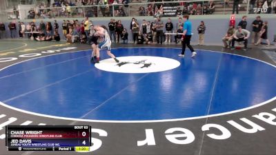 138 lbs Champ. Round 2 - Jed Davis, Juneau Youth Wrestling Club Inc. vs Chase Wright, Cordova Pounders Wrestling Club