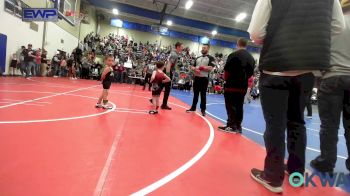 43 lbs Round Of 16 - Cayden Robertson, Wagoner Takedown Club vs Baker Hyso, Jay Wrestling Club