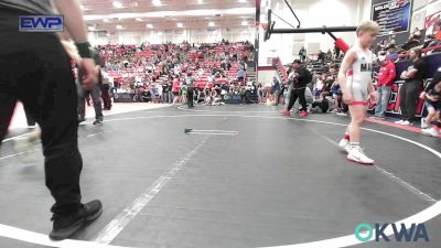 80 lbs Quarterfinal - Dakin Patterson, Maize Wrestling Club vs Dallas Williams, Barnsdall Youth Wrestling