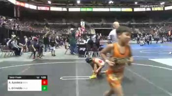 74 lbs Semifinal - Abrionna Apodaca, Wapato WC vs Logan Grimaldo, Caldwell WC