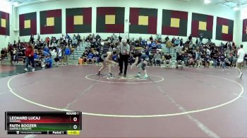 106 lbs Round 1 - Leonard Lucaj, Madison vs Faith Boozer, Garfield Heights