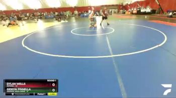 150 lbs Round 1 (16 Team) - Gideon Pinnella, Wadena-Deer Creek vs Dylan Wells, Batavia