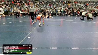 65 lbs Quarterfinal - Jaelyn Anderson, Nebraska Wrestling Academy vs Everly Himanga, Legends Of Gold