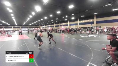 130 lbs Final - Tayden Creek /Pellum, Bagszn vs Jason Meier, Central Coast Most Wanted