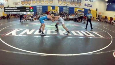 132 lbs Champ Round 1 (16 Team) - Draven Thompson, VSUS Athletics RTC vs Shane Mallory, Cocoa Beach WC
