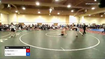 74 kg Consi Of 16 #2 - Brody Baumann, Maurer Coughlin Wrestling Club vs Kaden Reetz, Minnesota Storm