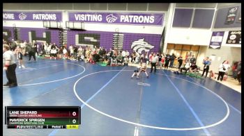 67 lbs Cons. Semi - Maverick Spirgen, Champions Wrestling Club vs Lane Shepard, Green Canyon Wrestling