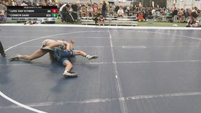 165 lbs Cons. Sub-quarters - Luke Van Vlymen, Jackrabbit Wrestling Academy vs Corbyn Dare, Bear Cave