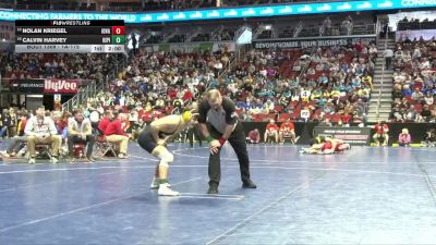 1A-175 lbs Cons. Round 2 - Calvin Harvey, Kingsley-Pierson vs Nolan Kriegel, Iowa Valley, Marengo