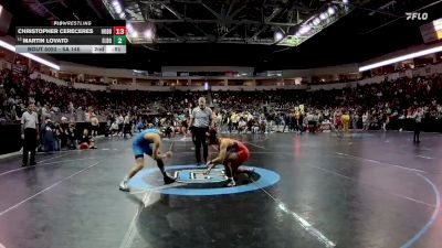 5A 145 lbs Champ. Round 1 - James Luttrell, Cleveland vs Essiah Avitia, Roswell