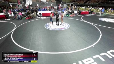 120 lbs Cons. Round 2 - Leighton Gutierrez, Top Fueler Wrestling Club vs Jesse Pounds-Wahl, Spring Hills Wrestling