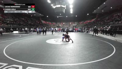 115 lbs Consi Of 16 #2 - Lucas Hernandez, Bakersfield vs Caiden Avila, Madera