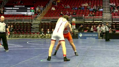 2A-215 lbs 5th Place Match - Jeryn Funke, West Delaware, Manchester vs Parker Jordan, Oskaloosa