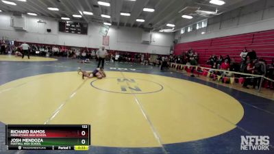 122 lbs Cons. Round 3 - Richard Ramos, Middletown High School vs Josh Mendoza, Foothill High School