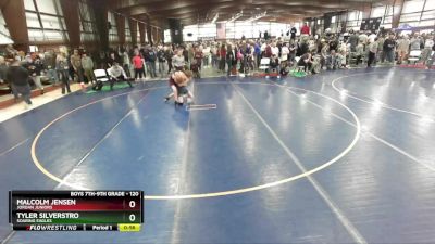 120 lbs Cons. Round 2 - Tyler Silverstro, Soaring Eagles vs Malcolm Jensen, Jordan Juniors