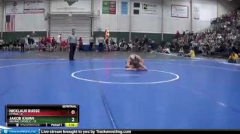 120 lbs Semis & 1st Wrestleback (8 Team) - Jakob Kavan, Aquinas Catholic vs Nicklaus Busse, St Paul