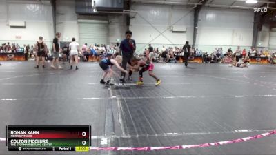 66 lbs Round 3 - Colton McClure, The Storm Wrestling Center vs Roman Kahn, Morris Fitness