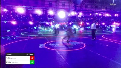 175 lbs Consi Of 8 #2 - Tyson Rice, Coyote Wrestling Club vs Korbyn Harvey, Wlv Jr Wrestling