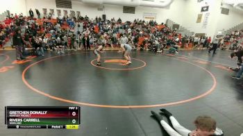 140 lbs Round 3 - Rivers Carrell, Worland vs Gretchen Donally, Huntley Project