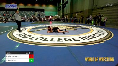 100 lbs Quarterfinal - Bianca Marmolejo, Aniciete Training Club vs Sophia Garza, Scrap Yard Garage