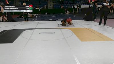 144 lbs Consi Of 8 #1 - Nasr Abbari, Manchester Memorial vs Nelly Jean Louis, Woburn