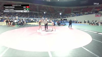 3A Boys 120 lbs Semifinal - Riley Flack, La Pine Boys vs Dane Strunk, Sutherlin Boys