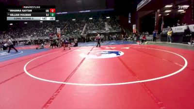 125 lbs Cons. Round 3 - Gillian Holman, Glenrock vs Rihanna Gaytan, Greybull/Riverside