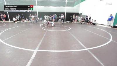105 lbs Semifinal - Emma Rogers, Edwardsville WC vs Alayah Losey, Maize WC