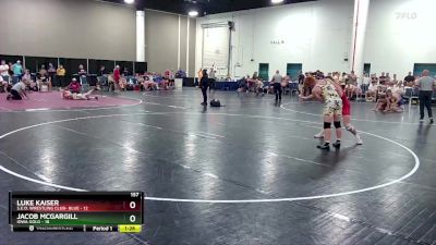 157 lbs Semis & Wb (16 Team) - Jacob Mcgargill, Iowa Gold vs Luke Kaiser, S.E.O. Wrestling Club- Blue