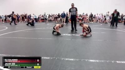 62 lbs Round 1 (10 Team) - Eli Saladino, Lake Gibson Braves vs Jacob Gee, Pedraza Wrestling