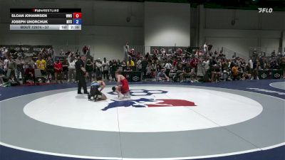 57 lbs Champ. Round 3 - Sloan Johannsen, Wolves Wrestling Club vs Joseph Uhorchuk, Minion Training Center