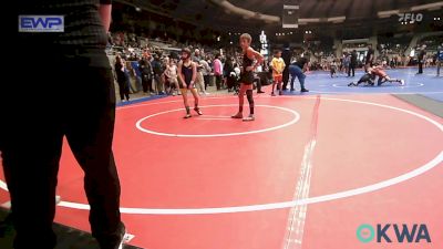 70 lbs Quarterfinal - Jestin Rosson, Vian Wrestling Club vs Bennett Dawson, Team Tulsa Wrestling Club