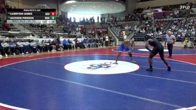 6A 190 lbs Cons. Round 1 - Jackson Pierson, Rogers High School vs Carryion James, Little Rock Southwest High School